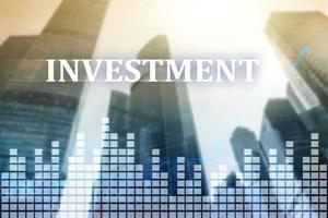 Investment, ROI, financial market concept. photo