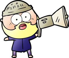 Vector man character in cartoon style