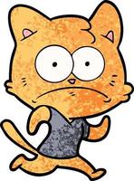 Vector cat character in cartoon style