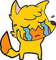 Vector fox character in cartoon style