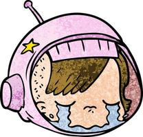 Vector astronaut character in cartoon style