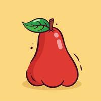 ilustración vectorial gráfico de manzana de agua vector