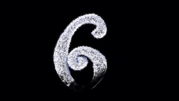 Forming Frost ice wither typeface text 6 video