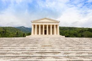 Possagno, Italy. Temple of Antonio Canova with classical colonnade and pantheon design exterior. photo