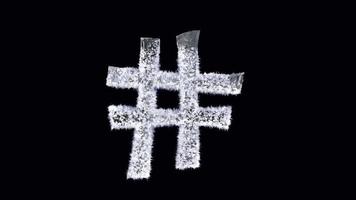 Forming Frost ice wither typeface text hashtag video