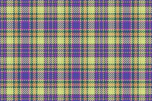 Plaid check pattern. Seamless fabric tartan. Background texture textile vector. vector