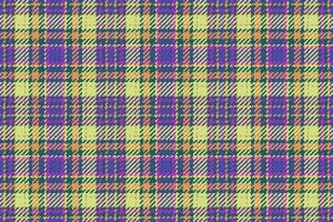 Plaid check pattern. Seamless fabric tartan. Background texture textile vector. vector