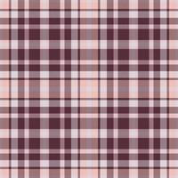 patrón sin costuras a cuadros en rosa. compruebe la textura de la tela. impresión textil vectorial. vector