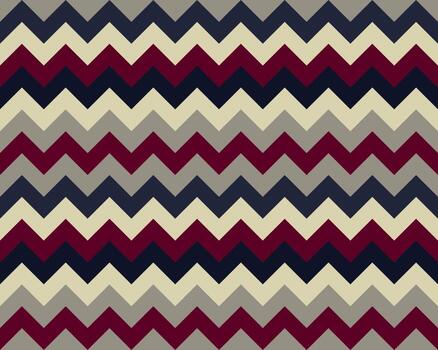 Zigzag pattern seamless. Zig zag background color. Vector abstract design.
