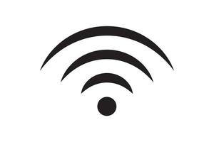 conexión de señal de símbolo wi fi. señal de tecnología inalámbrica de internet vectorial. icono de comunicación de red wifi. vector