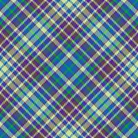 Fabric plaid textile. Check tartan background. Seamless pattern texture vector. vector