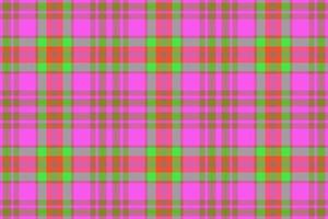 Vector fabric plaid. Tartan seamless textile. Check background texture pattern.