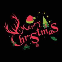 Happy Merry Christmas T shirt design vector