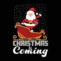 Happy Merry Christmas T shirt design vector