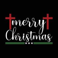 Happy Merry Christmas T shirt design vector