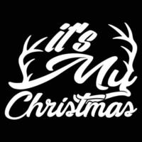 Merry Christmas T-shirt design vector