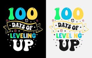 100th days of school t shirt , hundred days t shirt design set vector