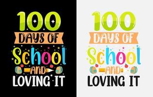 100th days of school t shirt , hundred days t shirt design set vector