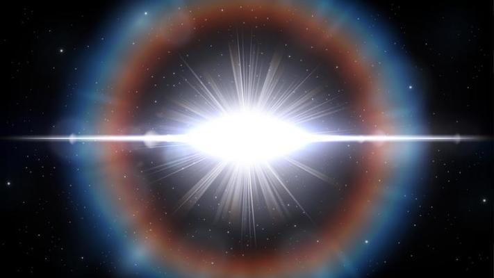 Dazzling Big Starlight, Science Background. Vector Illustration