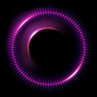 Abstract Violet Ring Line of Light Background. Vector Illustration