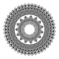 Mandala, Mandala pattern Stencil doodles, Round ornament patterns for Henna, Mehndi, Tattoo, Coloring book page vector