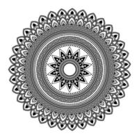 mandala, garabatos de plantilla de patrón de mandala, patrones de adorno redondo para henna, mehndi, tatuaje, página de libro para colorear vector