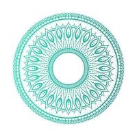 Gradient color mandala on white isolated background, Mandala with floral patterns. Ornaments vector
