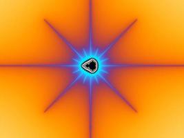 3D-Illustration of a beautiful zoom into the infinite mathematical mandelbrot set fractal. photo