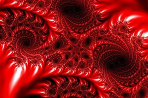 3D-Illustration of a beautiful zoom into the infinite mathematical mandelbrot set fractal. photo