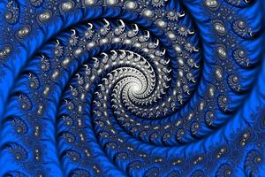 3D-Illustration of a beautiful zoom into the infinite mathematical mandelbrot set fractal. photo