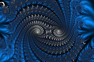 3D-Illustration of a beautiful zoom into the infinite mathematical mandelbrot set fractal. photo