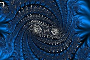 3D-Illustration of a beautiful zoom into the infinite mathematical mandelbrot set fractal. photo