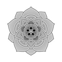 mandala, garabatos de plantilla de patrón de mandala, patrones de adorno redondo para henna, mehndi, tatuaje, página de libro para colorear vector