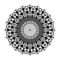 Mandala, Mandala pattern Stencil doodles, Round ornament patterns for Henna, Mehndi, Tattoo, Coloring book page vector