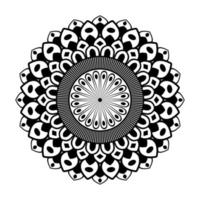 Mandala, Mandala pattern Stencil doodles, Round ornament patterns for Henna, Mehndi, Tattoo, Coloring book page vector