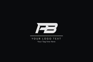 AB Letter Logo Design. Creative Modern A B Letters icon vector Illustration.