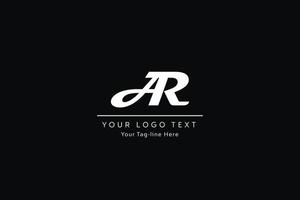 diseño del logotipo de la letra ar. ilustración de vector de icono de letras ar modernas creativas.