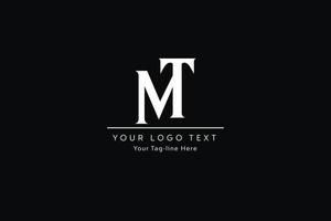 diseño del logotipo de la letra tm. ilustración de vector de icono de letras tm moderno creativo.