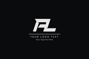 diseño del logotipo de la letra al. Ilustración de vector de icono de letras al moderno creativo.