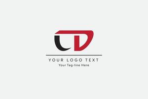 diseño de logotipo de letra cd. ilustración de vector de icono de letras de cd moderno creativo.