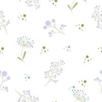 Pattern of leaf, grass in pastel color. Vector