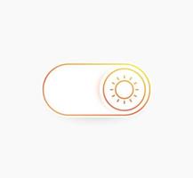 day mode toggle button, vector