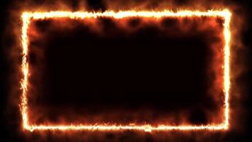Feuerstoß auf schwarzem Hintergrund isoliert. mit Hochgeschwindigkeitskamera gefilmt video