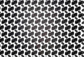 Light Black vector pattern with bubble shapes.