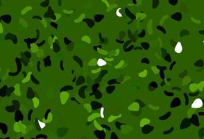 Light Green vector texture with random forms.