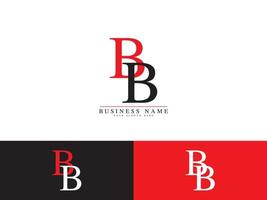 creativo bb bb logo carta vector stock