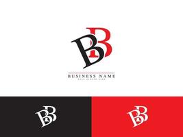 creativo bb bb logo carta vector stock