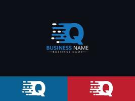 Letter Q qq Express Delivery Logo Icon Design vector