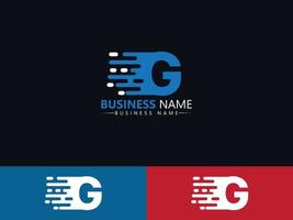 Letter G gg Express Delivery Logo Icon Design vector