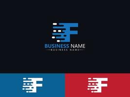 Letter F ff Express Delivery Logo Icon Design vector